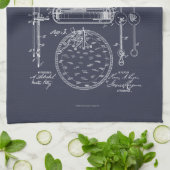 Linge De Cuisine Antique Stopwatch, 1889 Brevet (Plié)