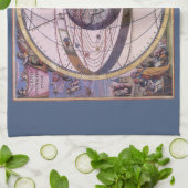 Linge De Cuisine Antique système solaire Ptolémaïque, Andreas Cella (Plié)