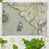 Linge De Cuisine Antique vieille carte inspirée (7) (Plié)