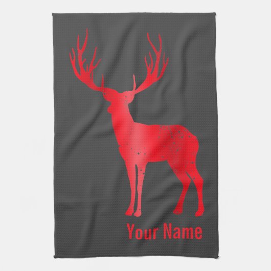 Linge De Cuisine Antlers de Chalet de Deer Retro Antlers de Stade V (Vertical)