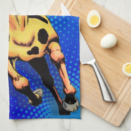 Linge De Cuisine Apache Trail #1, Amérindien à cheval (Quart Plié)