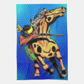 Linge De Cuisine Apache Trail #1, Amérindien à cheval (Vertical)