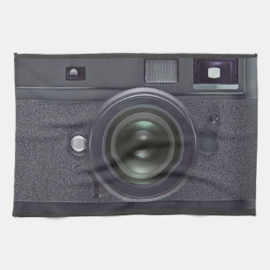 Linge De Cuisine Appareil-photo noir