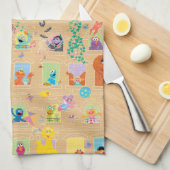 Linge De Cuisine Appartement Sesame Street Motif Windows (Quart Plié)