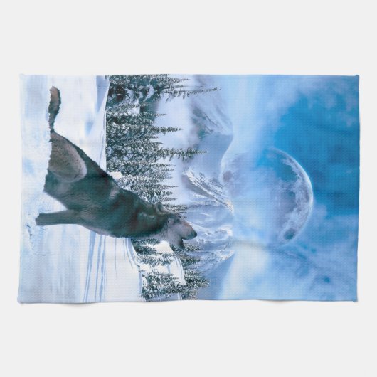 Linge De Cuisine Appel de loup (Horizontal)