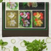 Linge De Cuisine Apple Blossom Collage - Photo numérique améliorée (Plié)