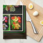 Linge De Cuisine Apple Blossom Collage - Photo numérique améliorée (Quart Plié)