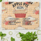 Linge De Cuisine APPLE PIE RECEPE Personnaliser (Plié)