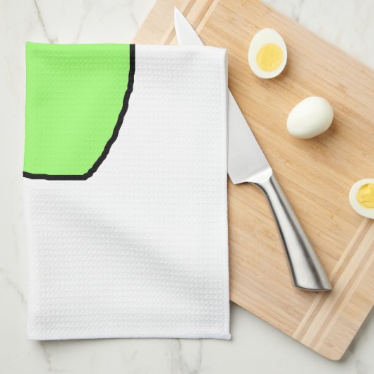 Linge De Cuisine Apple vert (Quart Plié)