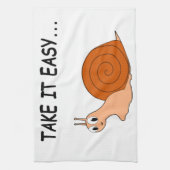 Linge De Cuisine Apportez-le facilement mignon escargot de dessin (Vertical)