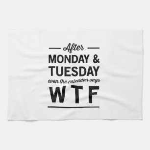Linge De Cuisine Après lundi et mardi