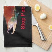 Linge De Cuisine Après Saumon - Arrêter la mine de galets (Quart Plié)