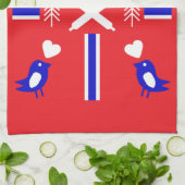 Linge De Cuisine Apron norvégien de gauche (Plié)