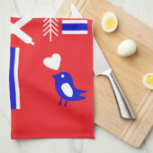 Linge De Cuisine Apron norvégien de gauche (Quart Plié)