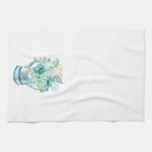 Linge De Cuisine Aqua Blue Hydrangea Waters can Ferme Floral (Horizontal)