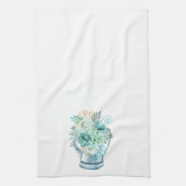 Linge De Cuisine Aqua Blue Hydrangea Waters can Ferme Floral (Vertical)