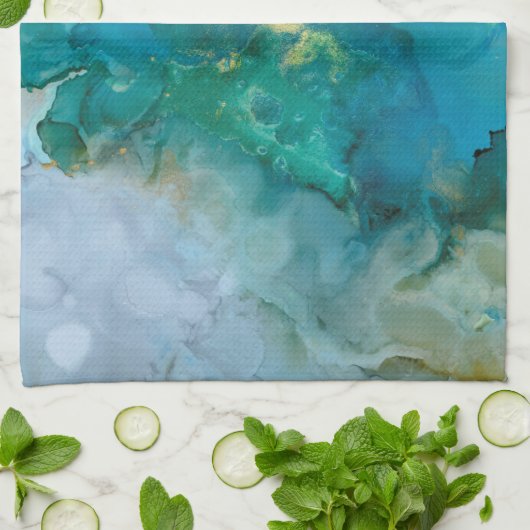 Linge De Cuisine Aqua Brume I (Plié)