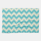 Linge De Cuisine Aqua Chevron (Horizontal)