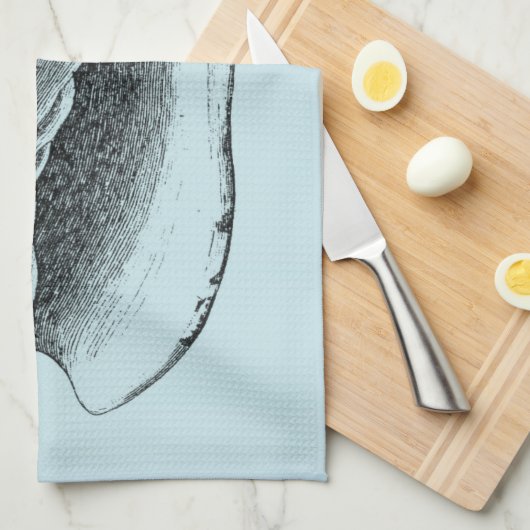 Linge De Cuisine Aqua Conch Shell (Quart Plié)