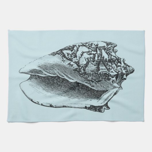 Linge De Cuisine Aqua Conch Shell (Horizontal)