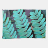 Linge De Cuisine Aqua Feuilles (Horizontal)
