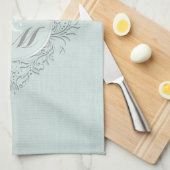 Linge De Cuisine Aqua HeartyChic (Quart Plié)