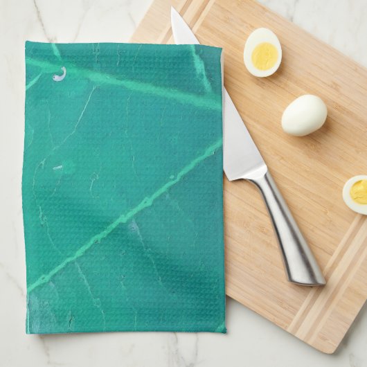 Linge De Cuisine Aqua Leaf (Quart Plié)