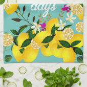 Linge De Cuisine Aqua Lemon Days (Plié)