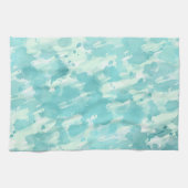 Linge De Cuisine Aqua Mint Abstrait (Horizontal)