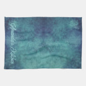 Linge De Cuisine Aqua moderne et Abstrait pourpre (Horizontal)