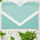Linge De Cuisine Aqua Ombré Chevron (Plié)