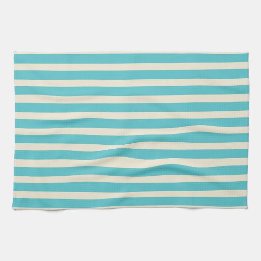Linge De Cuisine Aqua Stripes (Horizontal)