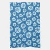 Linge De Cuisine Aqua-turquoise sable bleu dollar aquarelle personn (Vertical)