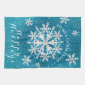 Linge De Cuisine Aqua White (Horizontal)