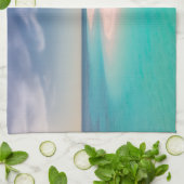 Linge De Cuisine Aquamarine Ocean Tropical Beach Scenic Photo (Plié)