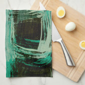 Linge De Cuisine Aquamarine Windows I (Quart Plié)