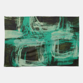 Linge De Cuisine Aquamarine Windows I (Horizontal)