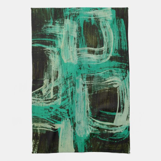 Linge De Cuisine Aquamarine Windows I (Vertical)