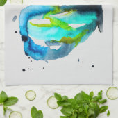 Linge De Cuisine Aquarelle à papillon (Plié)