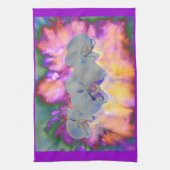 Linge De Cuisine Aquarelle Abstraite orchidées tropicales (Vertical)