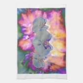 Linge De Cuisine Aquarelle Abstraite orchidées tropicales (Vertical)