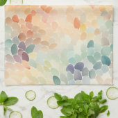 Linge De Cuisine Aquarelle Abstraite Pastel Doux (Plié)