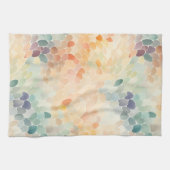 Linge De Cuisine Aquarelle Abstraite Pastel Doux (Horizontal)