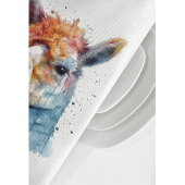 Linge De Cuisine Aquarelle arc-en-ciel