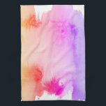 Linge De Cuisine Aquarelle Arc-en-ciel colorée scintille l'art Abst<br><div class="desc">Décorez votre cuisine avec cette serviette d'art abstraite cool. Fait un grand ménage ou un cadeau mariage! Vous pouvez le customiser et ajouter du texte. Consultez ma boutique pour plus de couleurs et de motifs !</div>