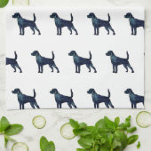 Linge De Cuisine Aquarelle beagle de race de chien (Plié)