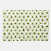 Linge De Cuisine Aquarelle blanc Avocado (Horizontal)