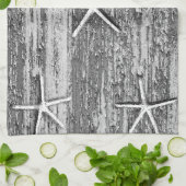 Linge De Cuisine Aquarelle blanche blanche de sébaste marine (Plié)