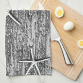 Linge De Cuisine Aquarelle blanche blanche de sébaste marine (Quart Plié)