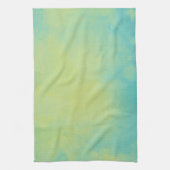 Linge De Cuisine Aquarelle bleu et vert (Vertical)